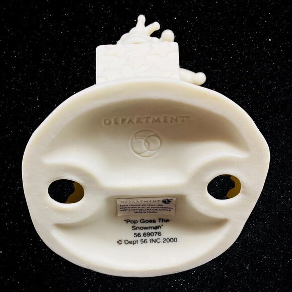 Vintage 2000 Department 56 Snowbabies “Pop Goes The Snowman” Figurine 4.5”T 3”W - Picture 7 of 7